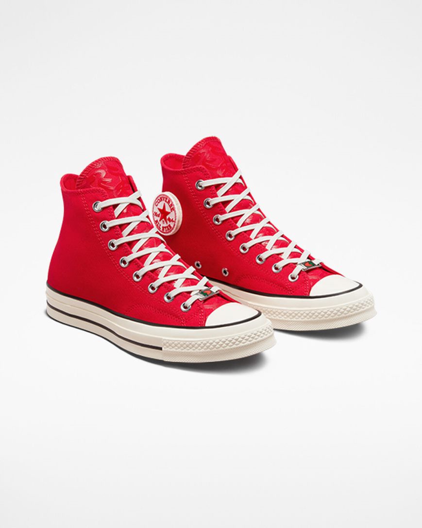 Tenisi Inalti Barbati Converse Chuck 70 Year of the Rabbit Rosii Albi Negrii | RO TCPIY971